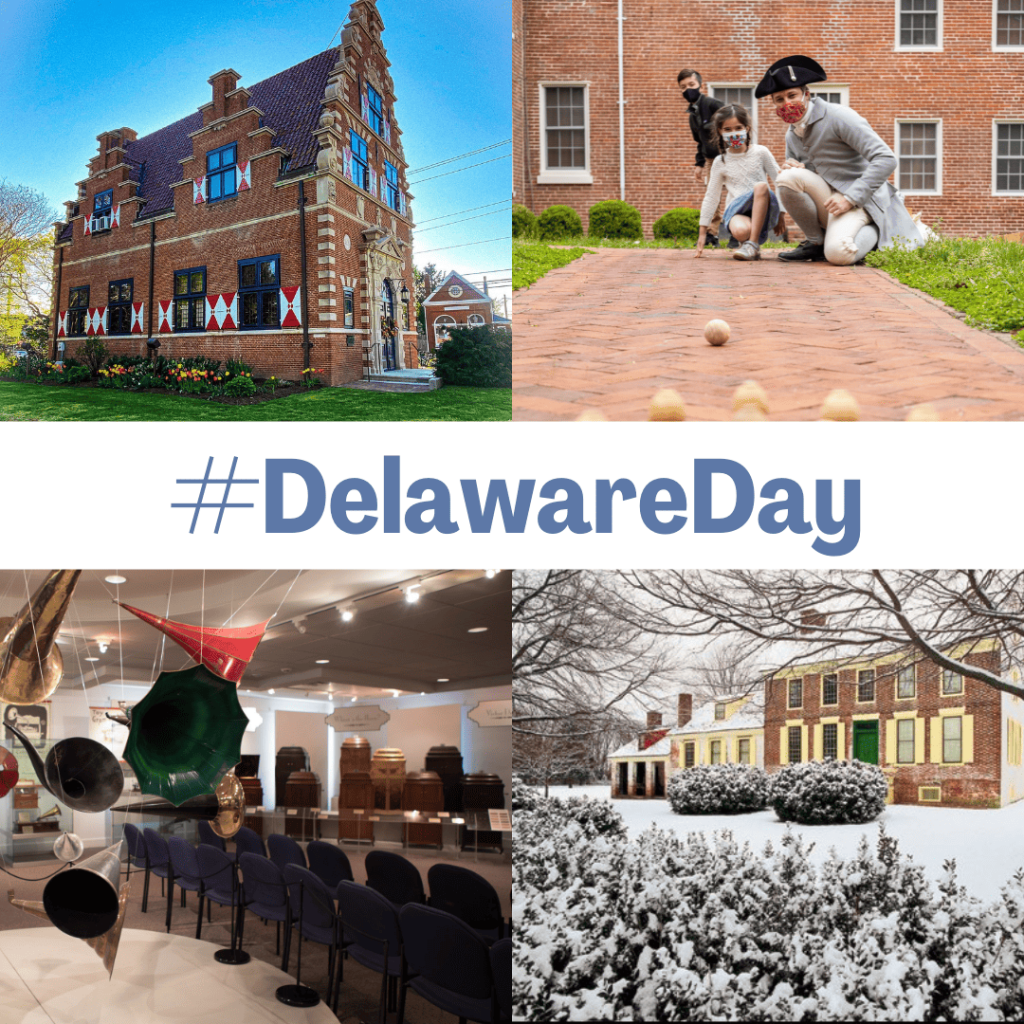Delaware Day collage of museum photos
