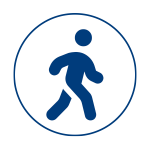 Illustrative figure walking